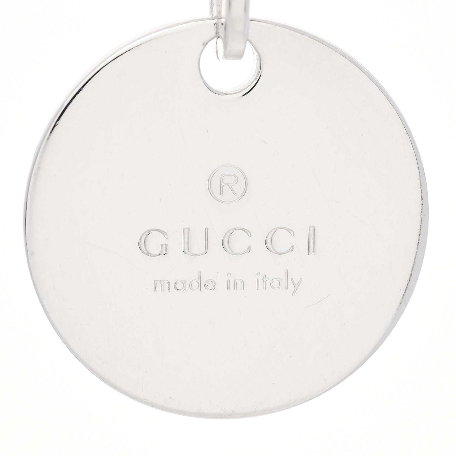 Gucci Sterling Silver Link Round Charm Bracelet 3 of 4
