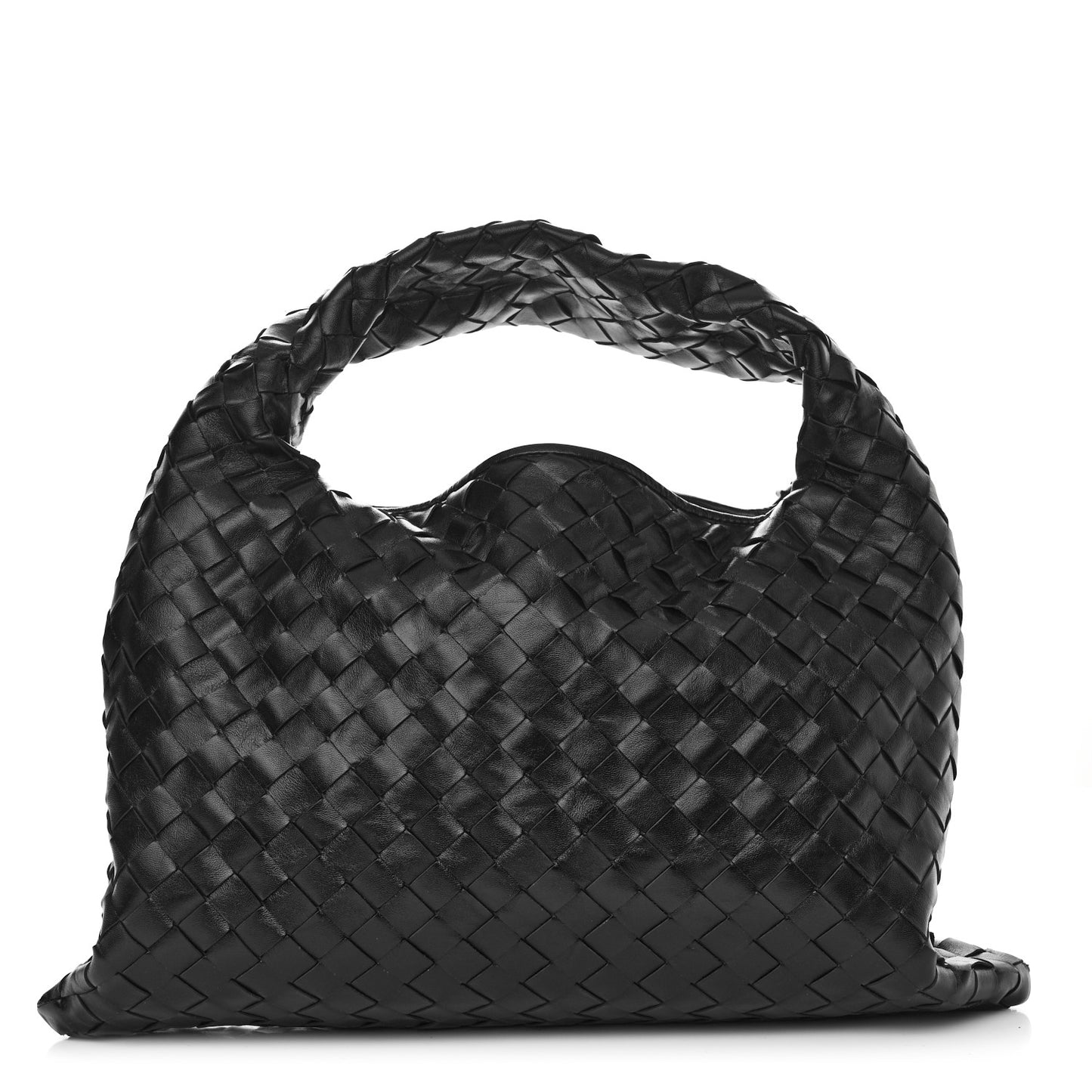 Calfskin Intrecciato Small Hop Black