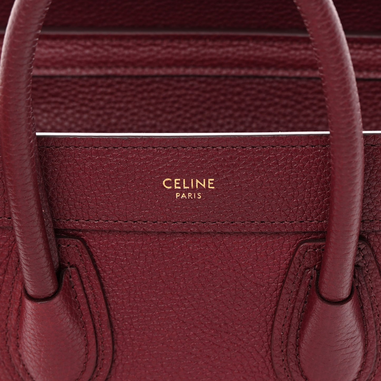 Drummed Calfskin Nano Luggage Acai