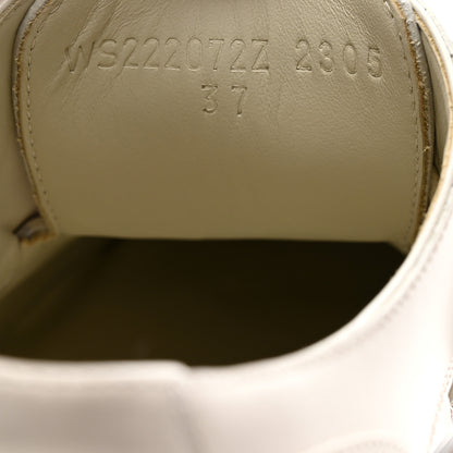 Hermes Glossed Calfskin First Derby 37 Beige Glaise 7 of 9