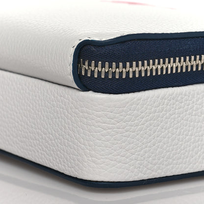 Christian Dior X SHAWN STUSSY Grained Calfskin Double Zip Crossbody Pouch White 11 of 11