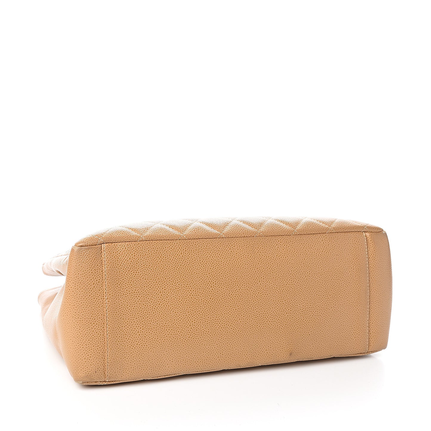Caviar Quilted Grand Shopping Tote GST Beige