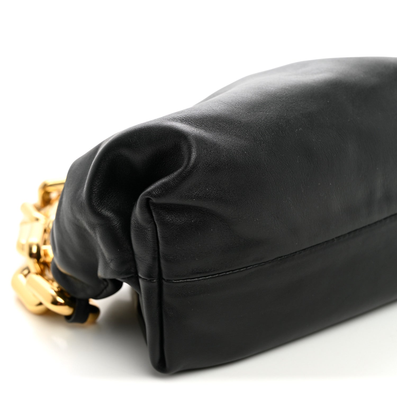 Bottega Veneta Calfskin The Pouch Chain Black 9 of 10