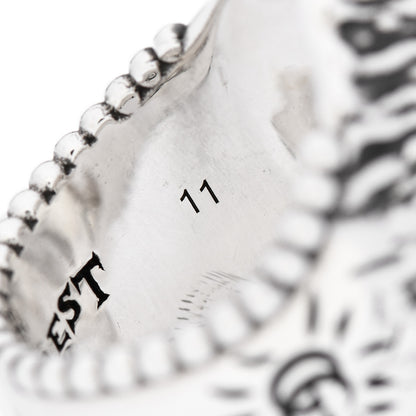 Gucci Sterling Silver Large Anger Forest Eagle Head Ring 50 5.5 4 of 7