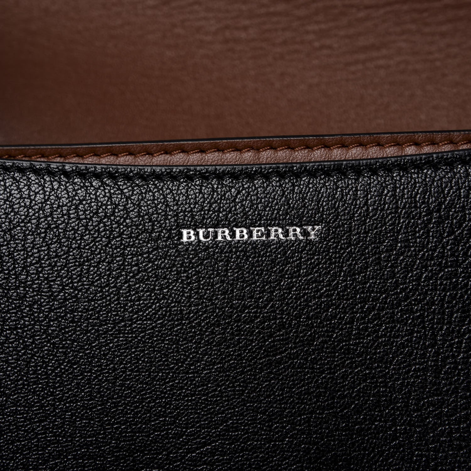 Burberry Calfskin Small D-Ring Bag Tan Black 8 of 9