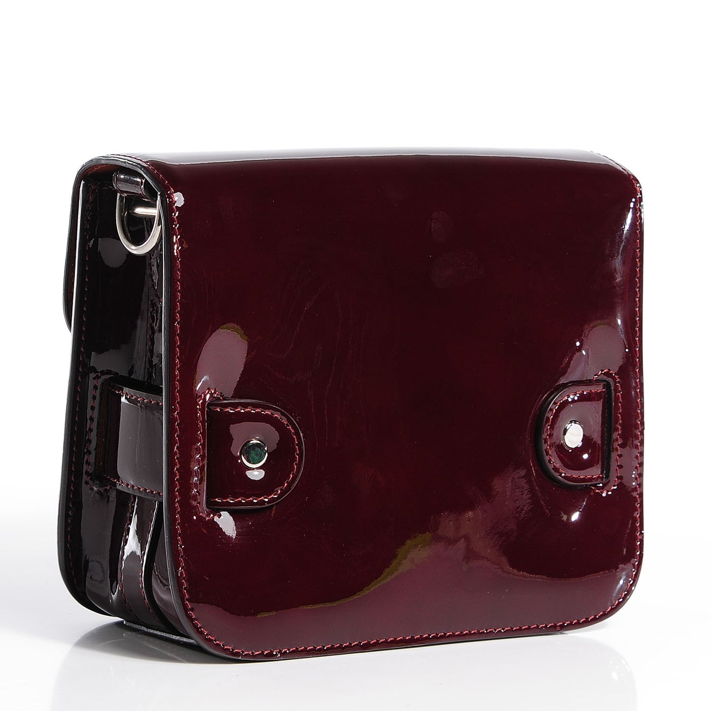 Patent PS11 Tiny Shoulder Bag Pinot Noir
