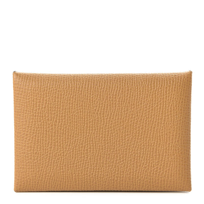 Hermes Epsom Calvi Card Case Sesame 1 of 10