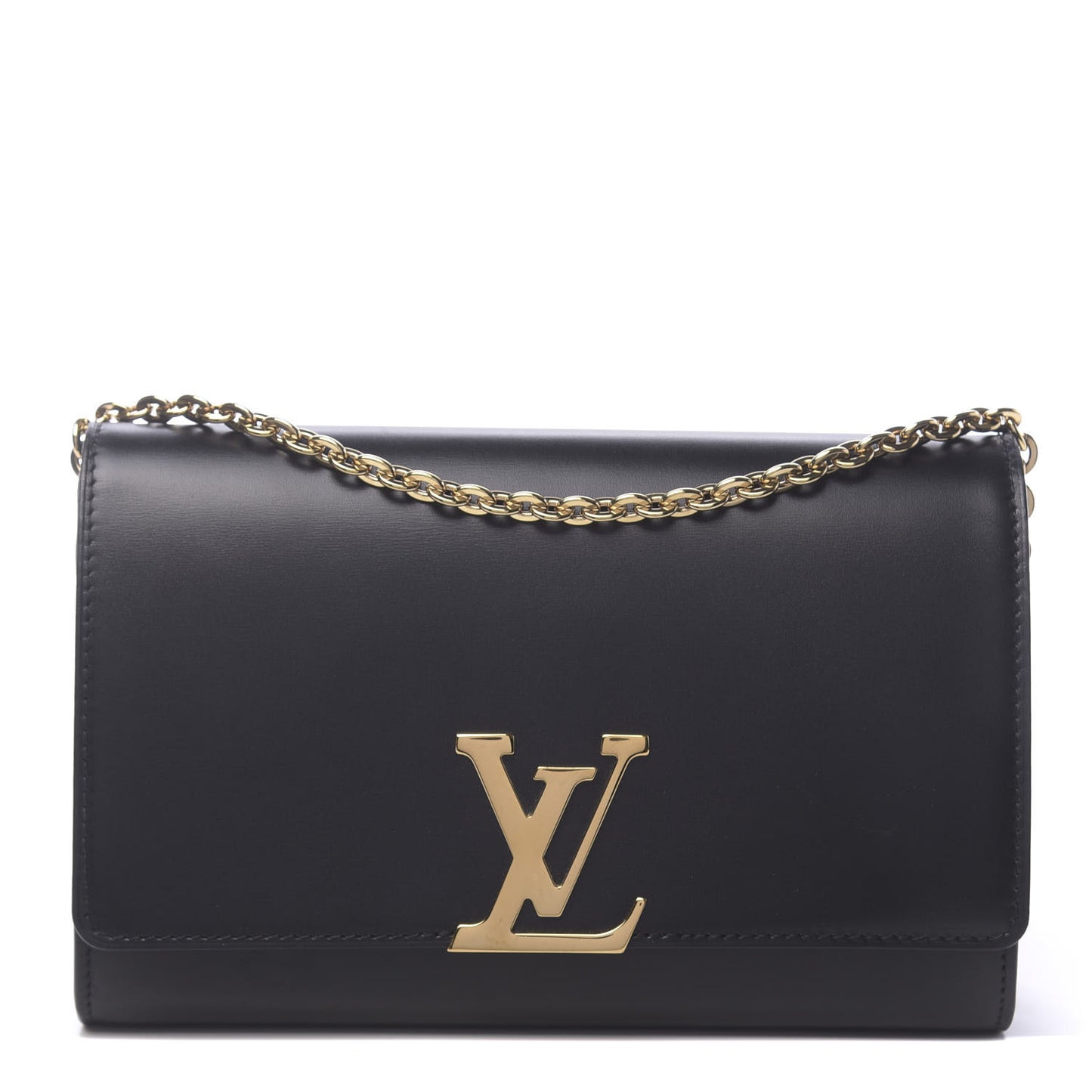 Calfskin Chain Louise GM Black