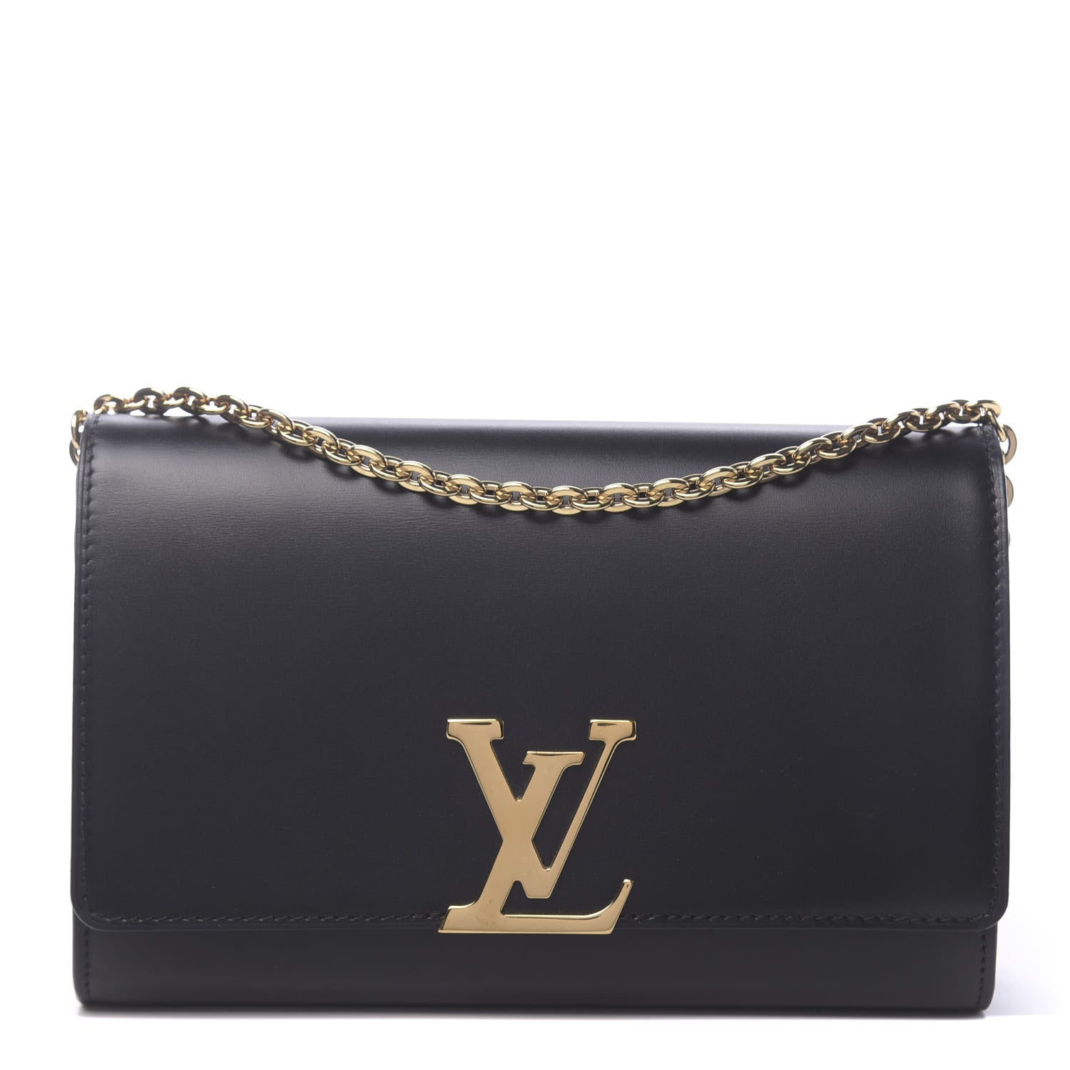 Louis Vuitton Calfskin Chain Louise GM Black 1 of 11