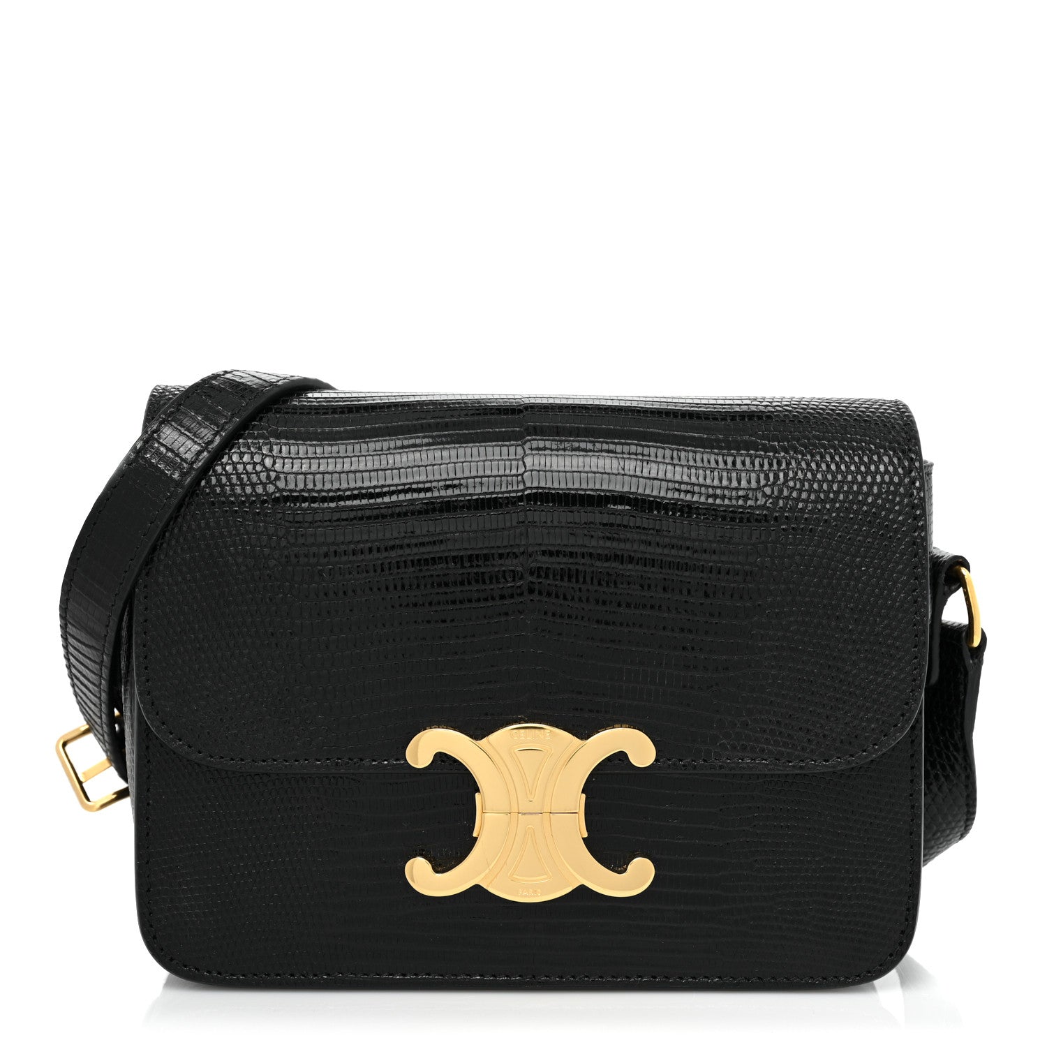 Celine Lizard Teen Triomphe Black 2 of 8