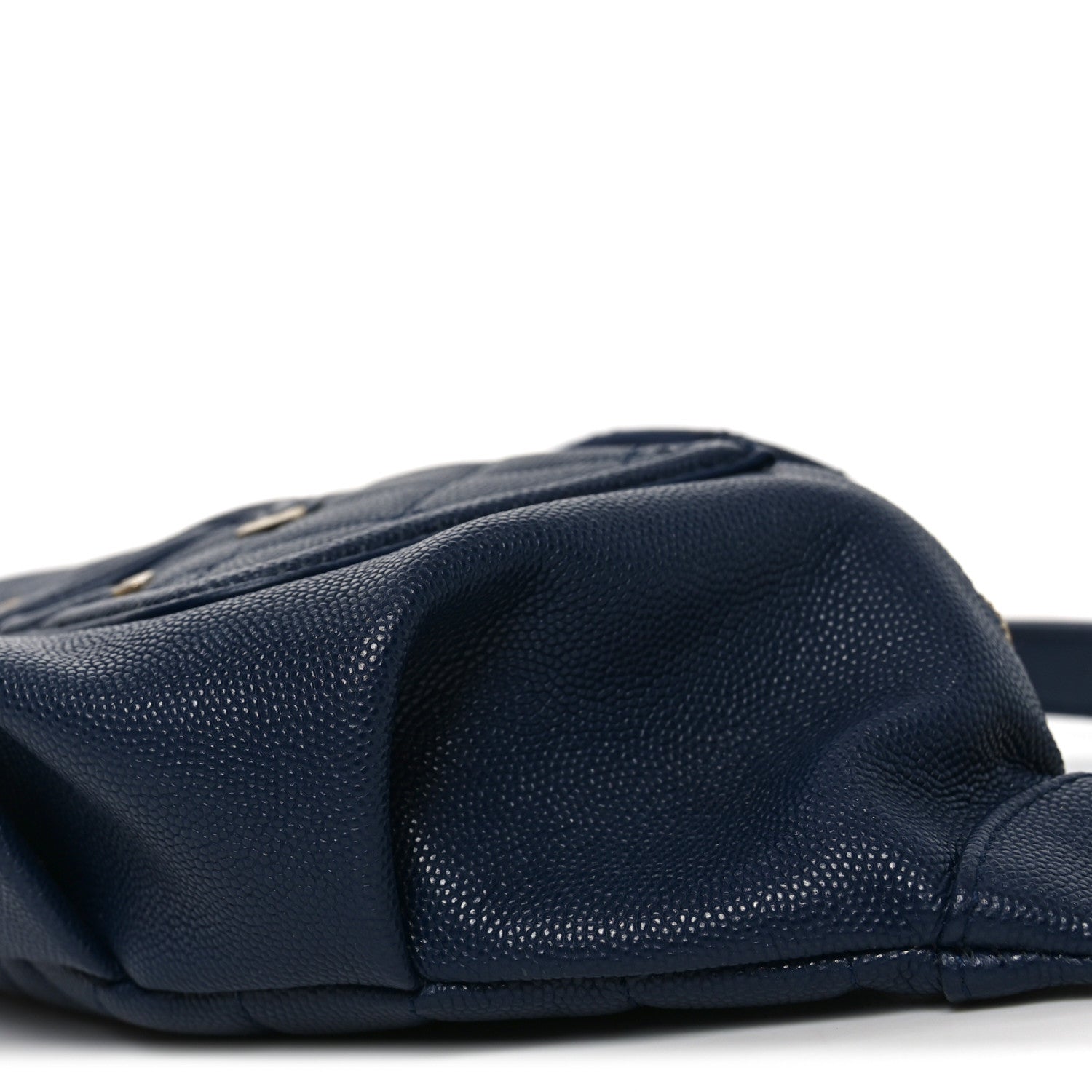 Chanel Caviar Quilted Filigree Waist Bag Blue 9 of 9