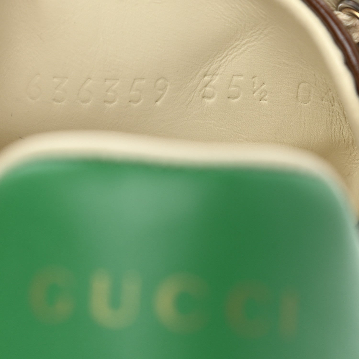 Gucci GG Supreme Monogram Fake/Not Womens Ace Sneakers 35.5 Beige New Shamarock Brown Sugar 8 of 9