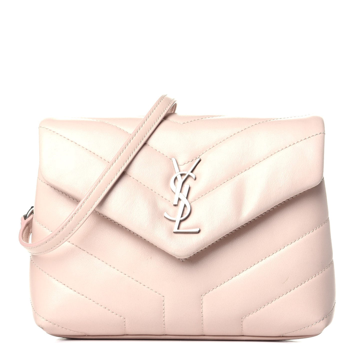 Calfskin Y Quilted Monogram Toy Loulou Crossbody Bag Marble Pink