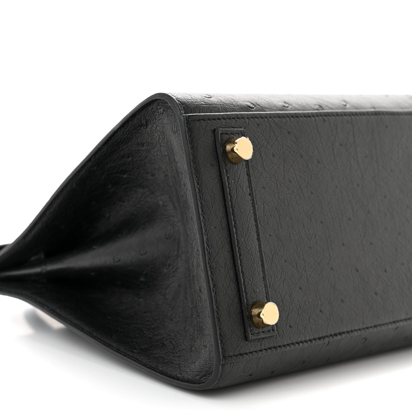 Ostrich Birkin Sellier 25 Black