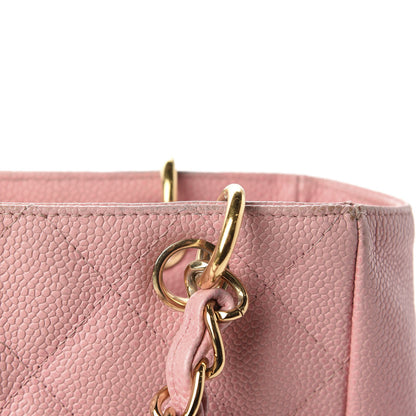 Chanel Caviar Quilted Petit Shopping Tote PST Pink 13 of 16