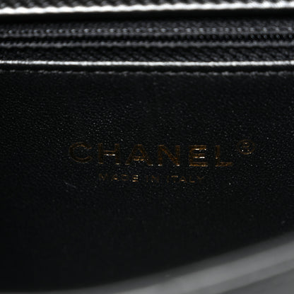 Chanel Calfskin Chevron Stitched Coco Waist Bag Black 6 of 10