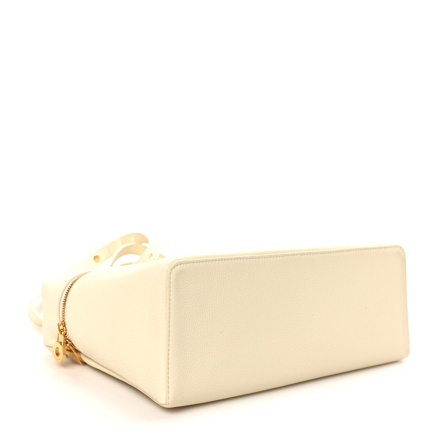 Loro Piana Grained Calfskin L27 Extra Pocket Pouch Whisper White 4 of 9