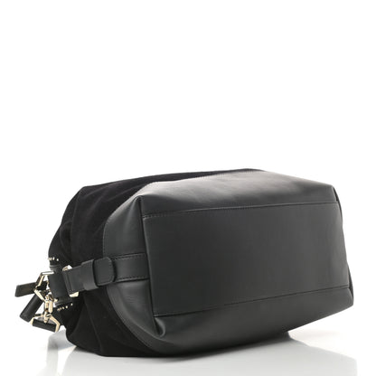 Givenchy Suede Calfskin Studded Medium Nightingale Black 4 of 10