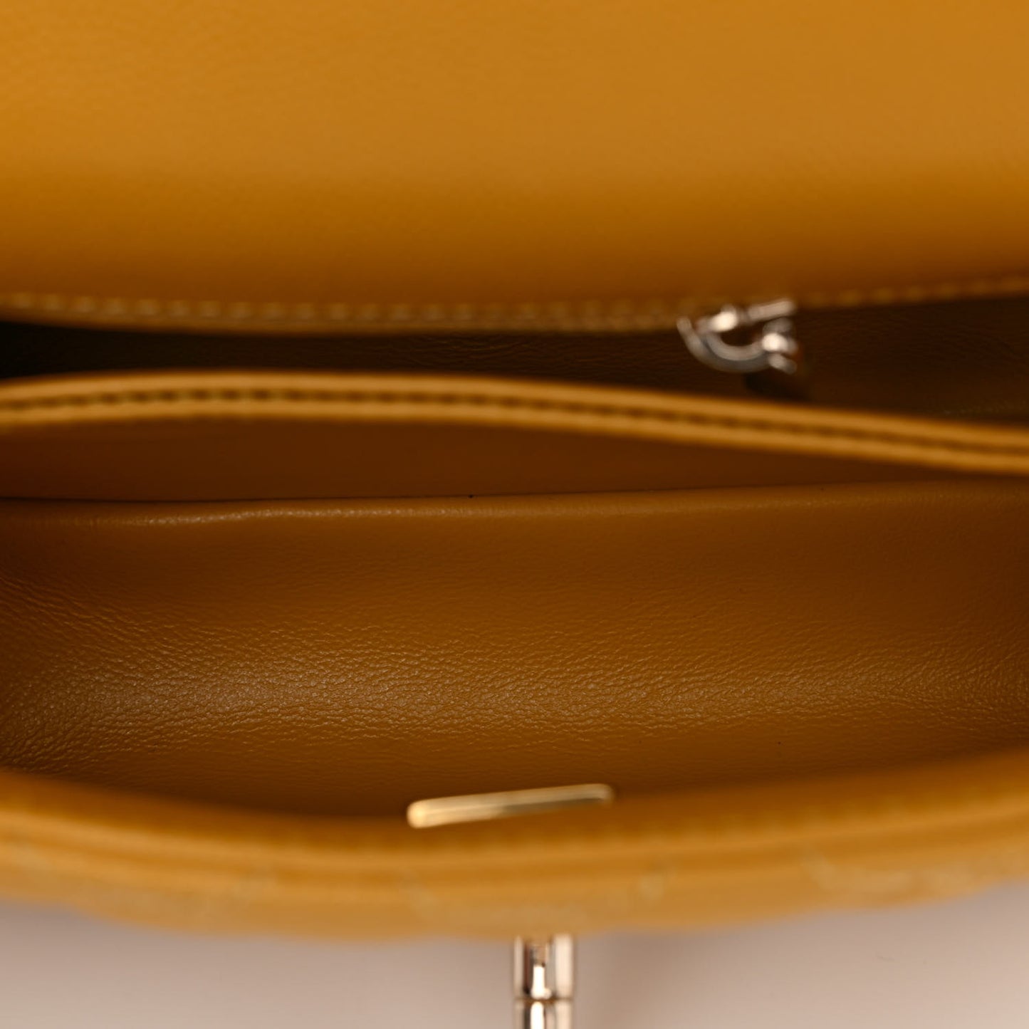 Caviar Quilted Extra Mini Coco Handle Flap Yellow
