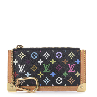 Louis Vuitton Monogram Multicolor Key Pouch Black 1 of 6