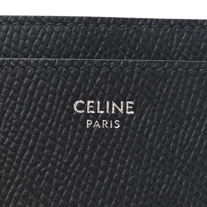 Celine Grained Calfskin Card Holder Black 6 of 7