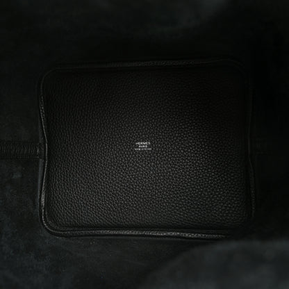 Hermes Taurillon Clemence Picotin Lock 22 MM Black 5 of 11