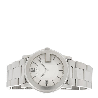 Gucci Stainless Steel 36mm G-Round Quartz Watch White 2 of 5
