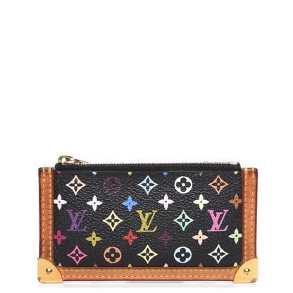 Louis Vuitton Monogram Multicolor Key Pouch Black 1 of 6
