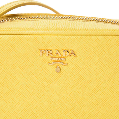 Prada Saffiano Mini Camera Crossbody Bag Ocra 8 of 11