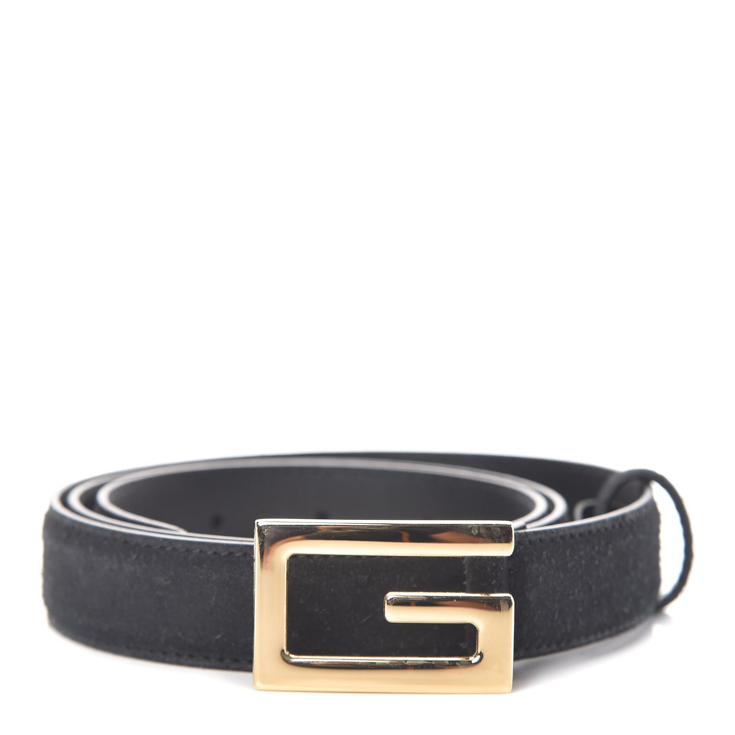 Suede Icaro G Cube 25mm Belt 85 34 Black
