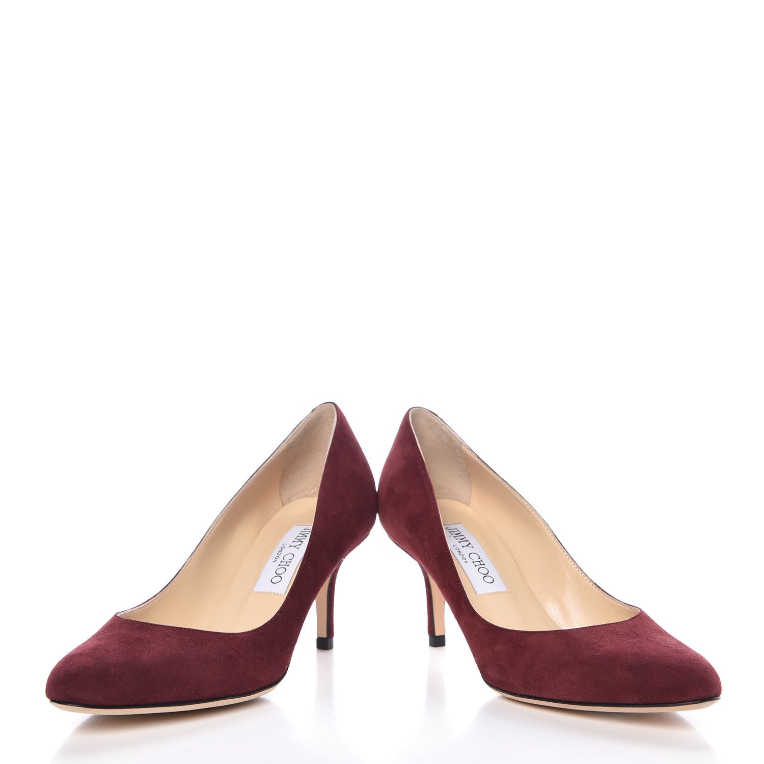 Jimmy Choo Suede Irena Sue 65 Pumps 36 Claret 6 of 11