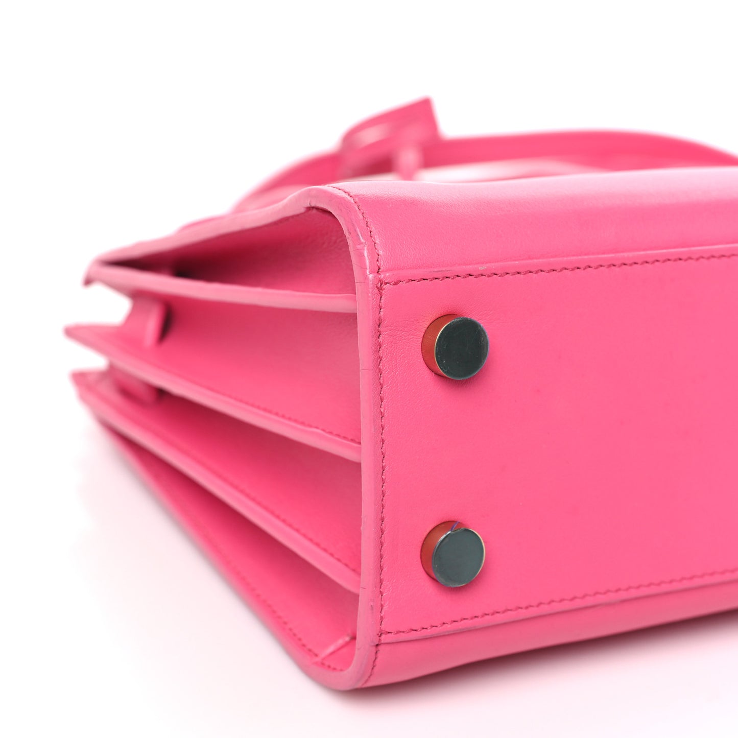 Calfskin Sac De Jour Nano Lipstick Fuchsia