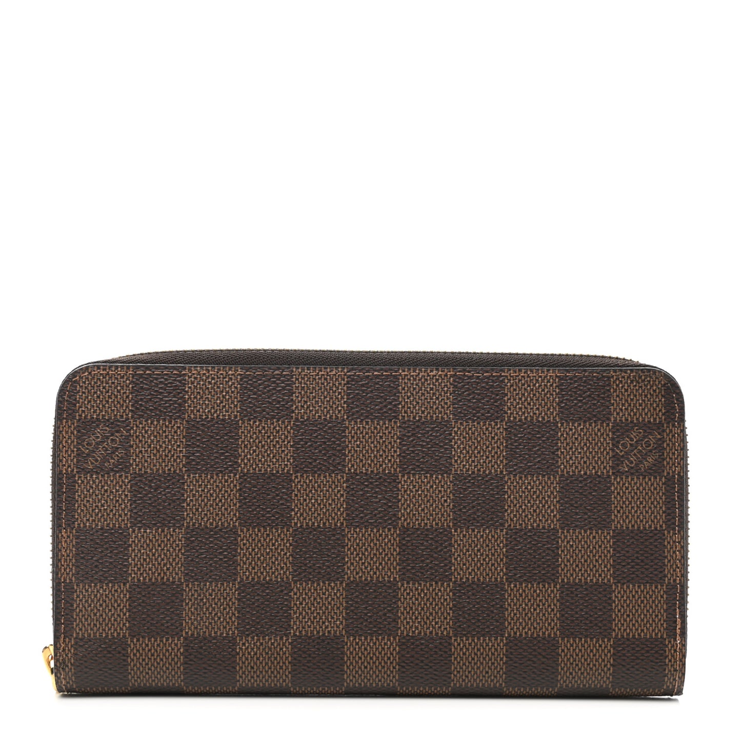 Damier Ebene Zippy Wallet Rose Ballerine