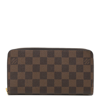 Louis Vuitton Damier Ebene Zippy Wallet Rose Ballerine 1 of 7