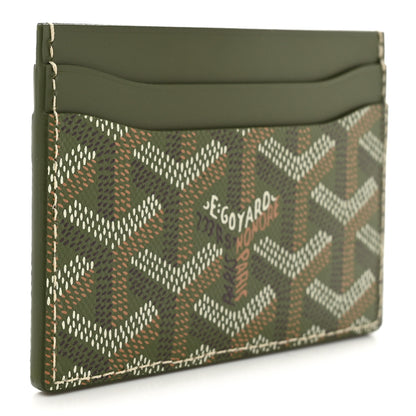 Goyard Goyardine Saint Sulpice Card Holder Khaki 3 of 7