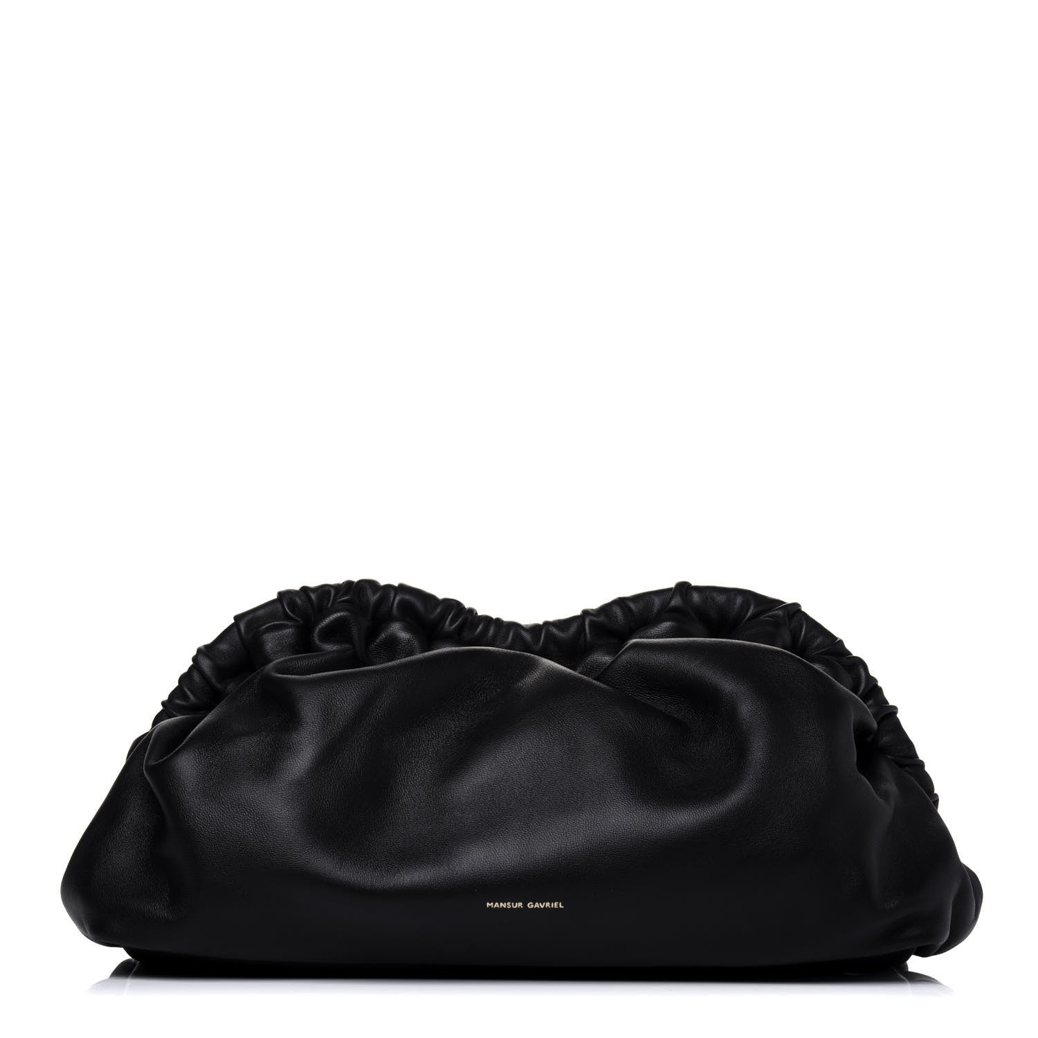 Mansur Gavriel Lambskin Cloud Clutch Black Flamma 1 of 13