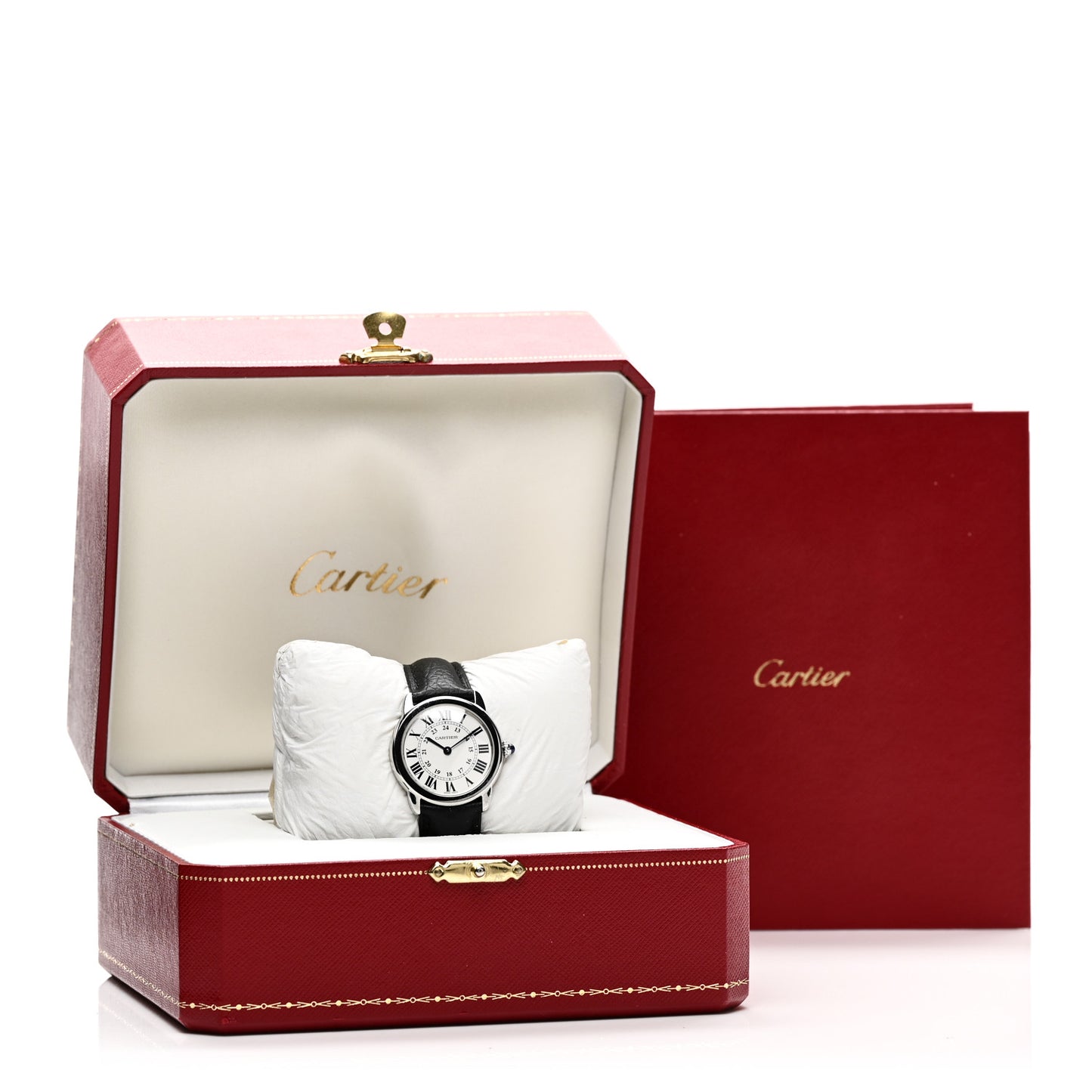 Stainless Steel Calfskin 29mm Ronde Solo Quartz Watch