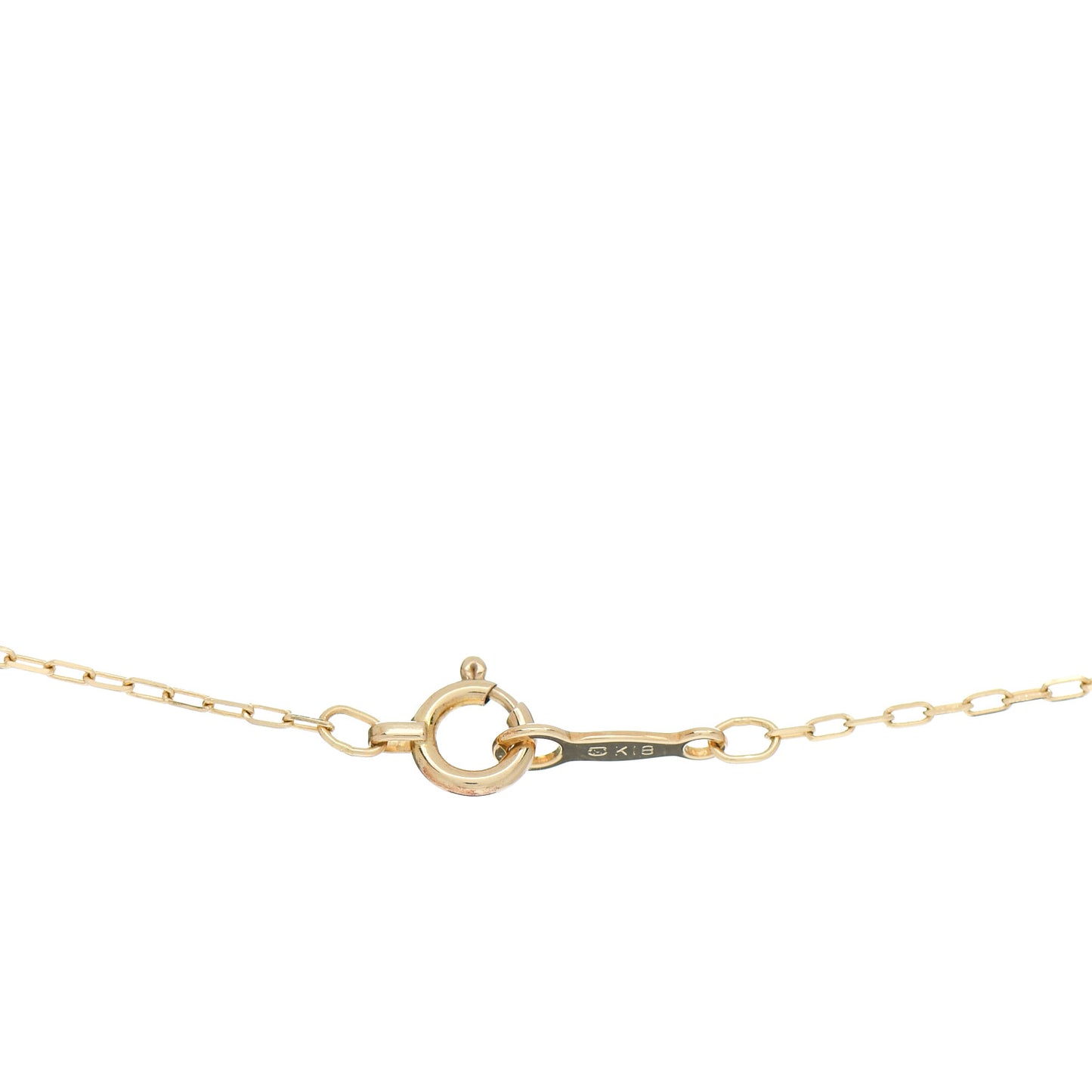 18K Yellow Gold Akoya Pearl 6.5mm Drop Pendant Necklace