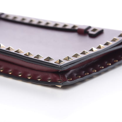 Valentino Garavani Nappa Rockstud Wristlet Clutch Rubin 7 of 10