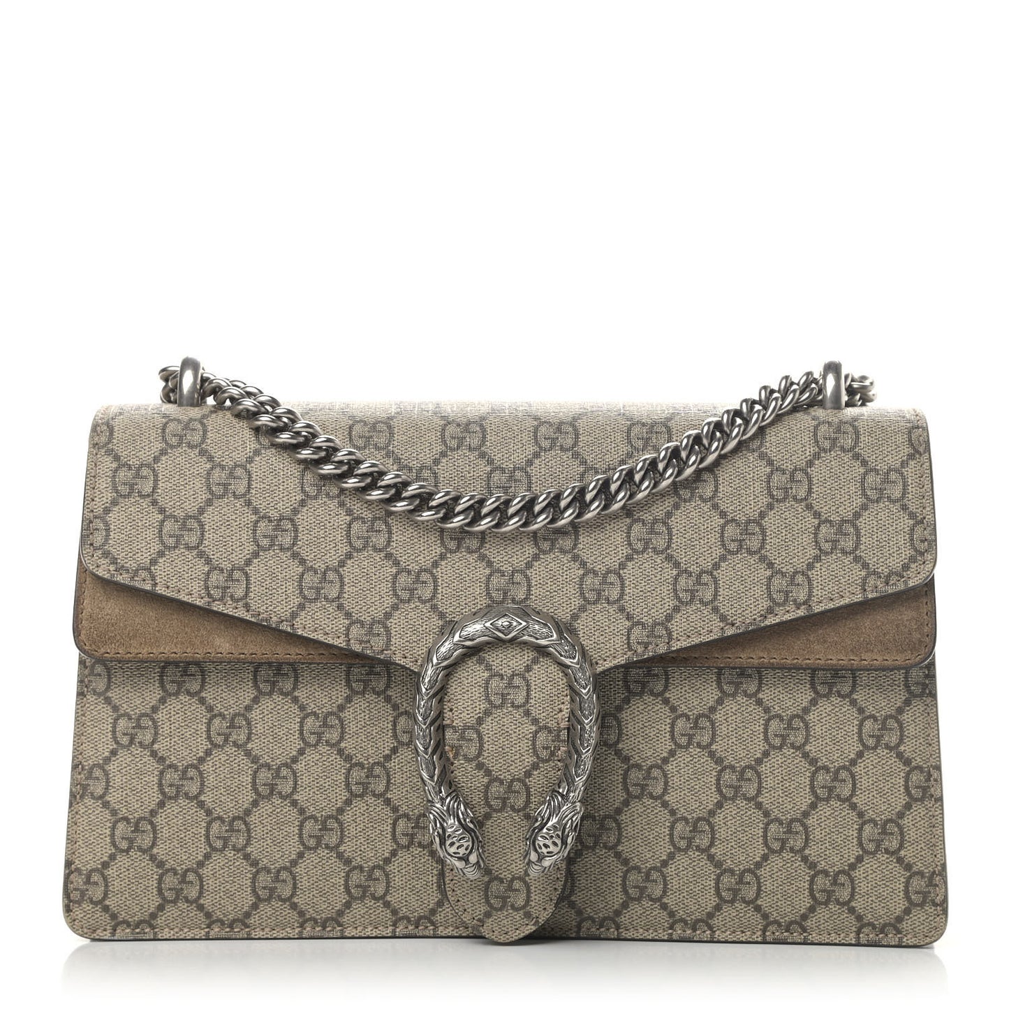 GG Supreme Monogram Small Dionysus Shoulder Bag Taupe