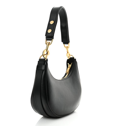 Celine Smooth Calfskin Medium Strap Ava Shoulder Bag Black 3 of 11
