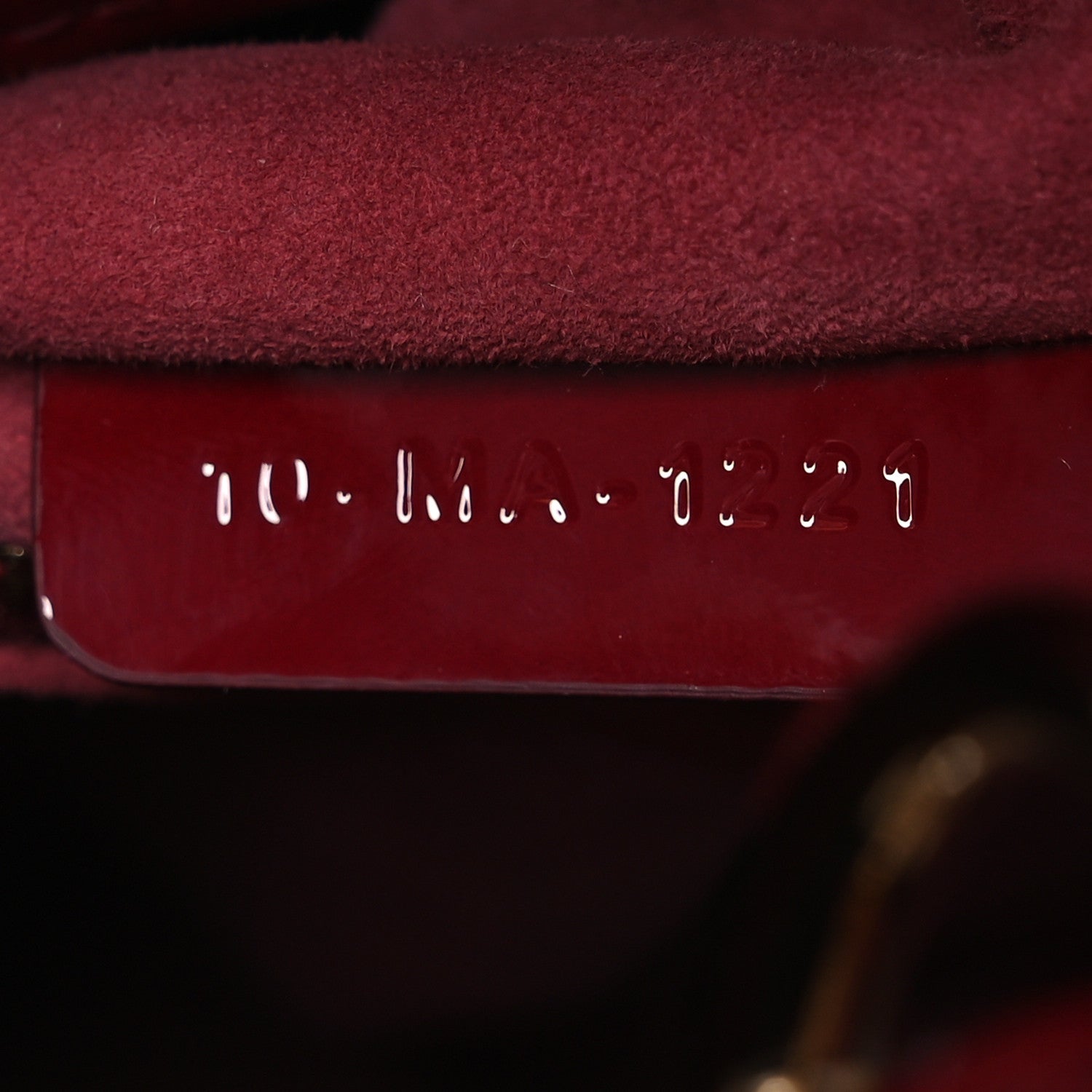 Christian Dior Patent Cannage Small Lady Dior Cherry Red 8 of 14