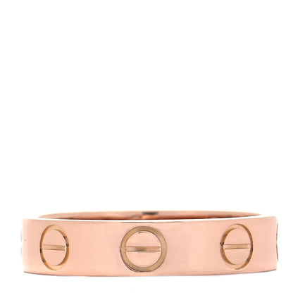 Cartier 18K Pink Gold 3.5mm LOVE Wedding Band Ring 45 3.25 1 of 4