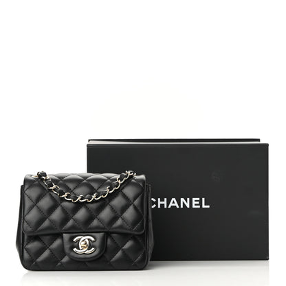 Chanel Lambskin Quilted Mini Square Flap Black 11 of 11