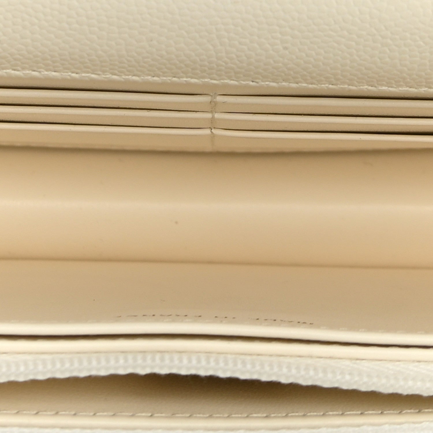 Chanel Shiny Caviar Quilted Turnlock Top Handle Wallet On Chain WOC White 4 of 9
