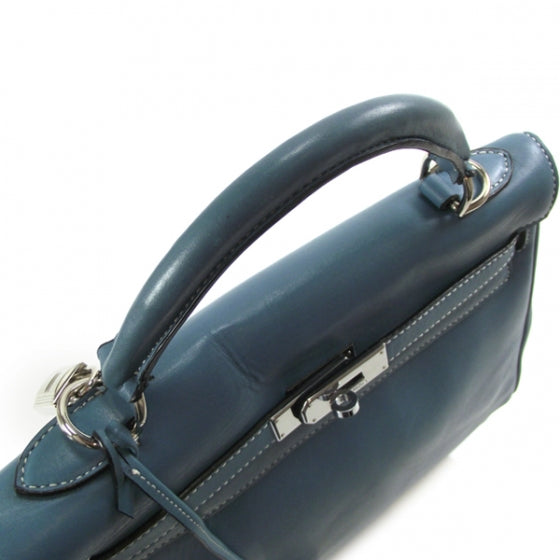 Hermes Swift Kelly 28 Blue Jean PHW 4 of 13