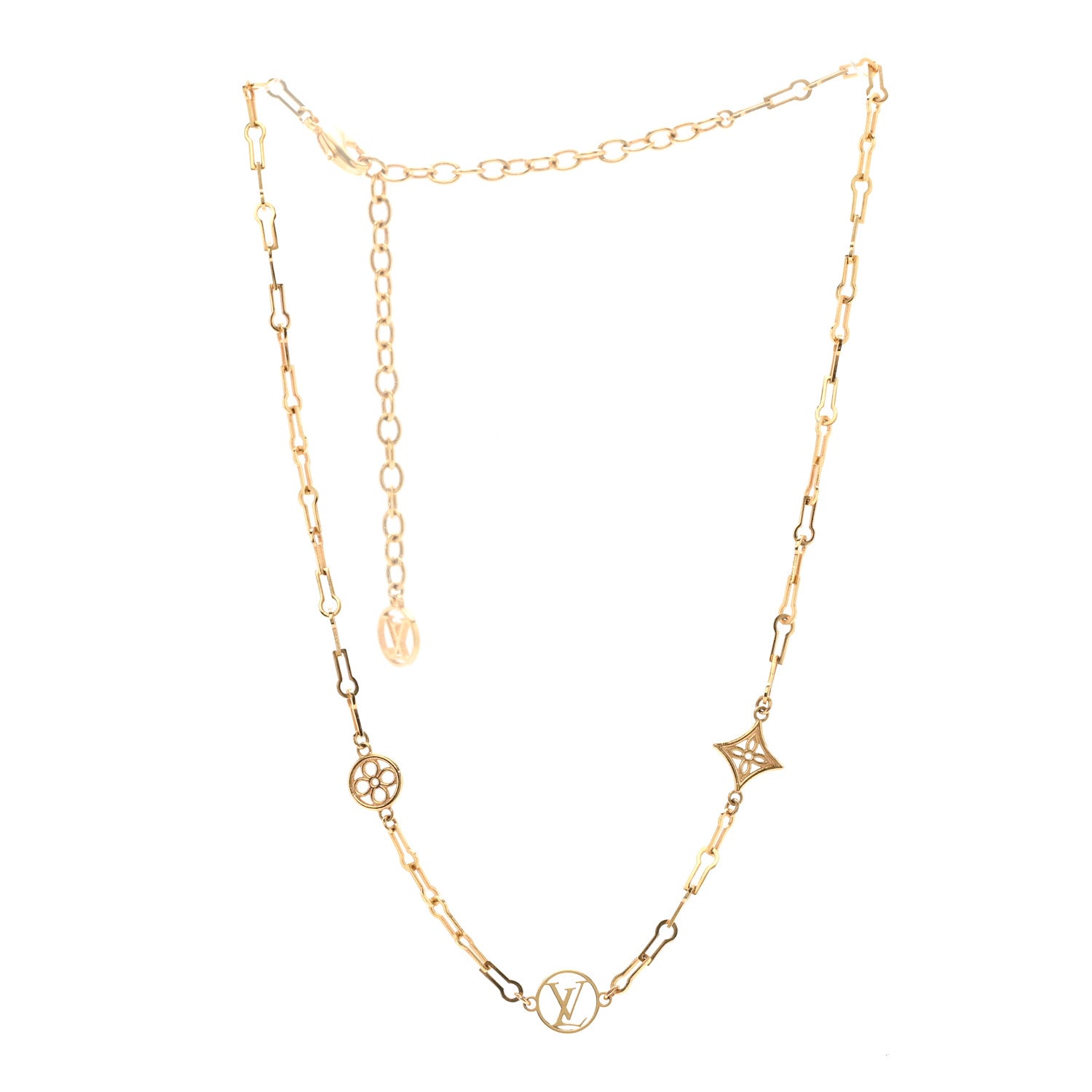 Louis Vuitton Metal Forever Young Short Necklace Gold 3 of 5