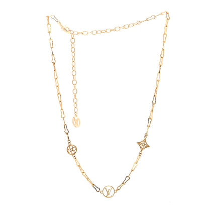 Louis Vuitton Metal Forever Young Short Necklace Gold 3 of 5