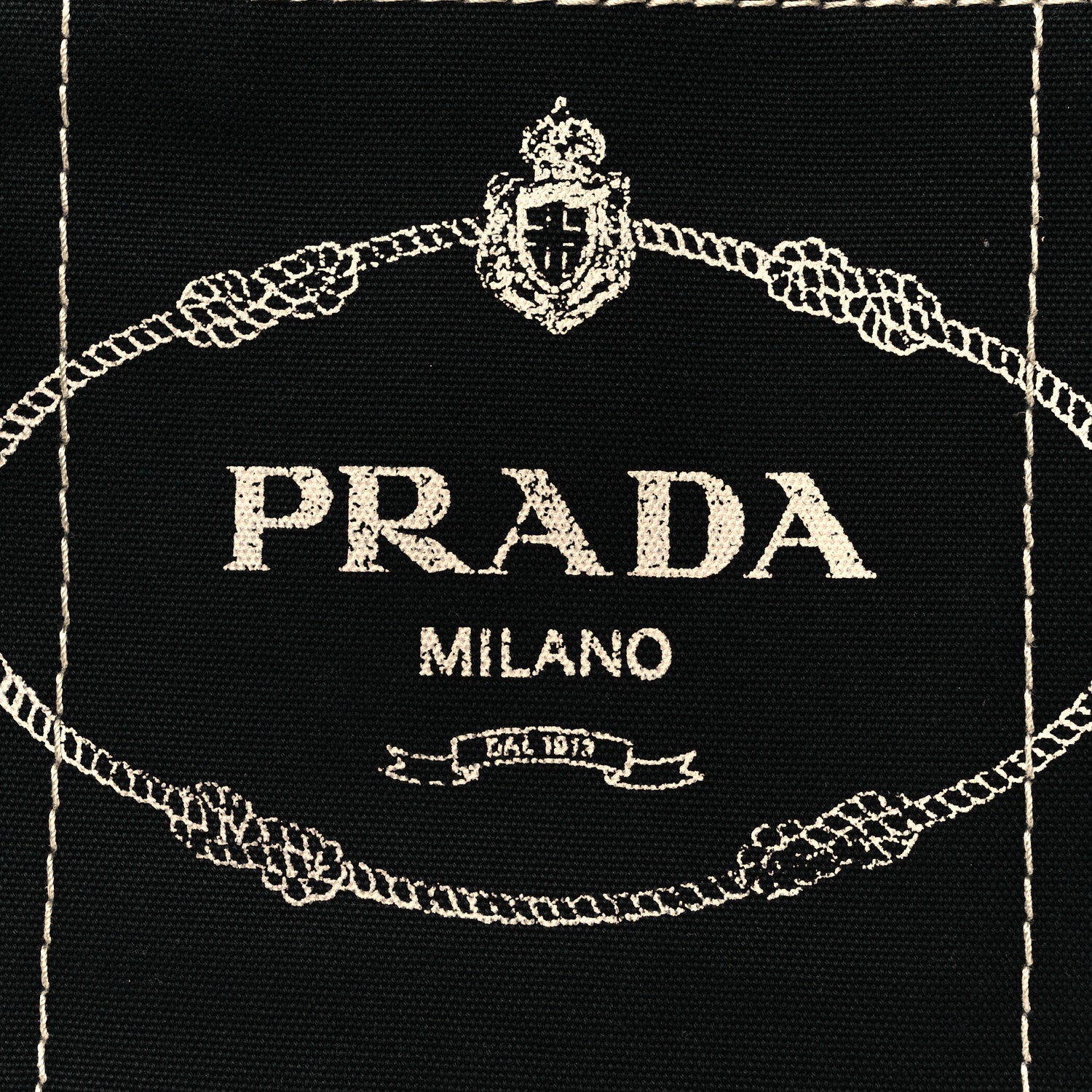 Prada Canapa Small Logo Tote Black Talco 11 of 13