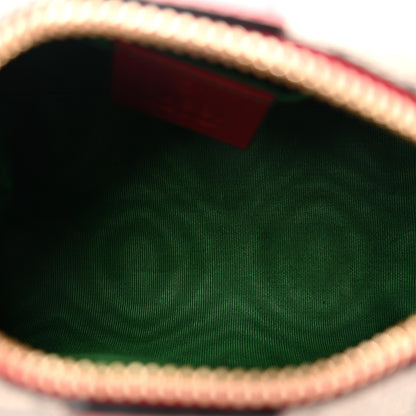 Gucci Soft GG Supreme Monogram Calfskin Small Ophidia Cosmetic Case Beige Ebony Hibiscus Red 5 of 7